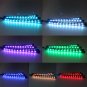 4PC 48 RGB LED Wireless APP Music Voice Control Colorful Car Interior Light Neon