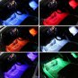 4PC 48 RGB LED Wireless APP Music Voice Control Colorful Car Interior Light Neon