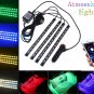 RGB LED Car Atmosphere Neon Strip Light Wireless APP Control Interior Foot Seat