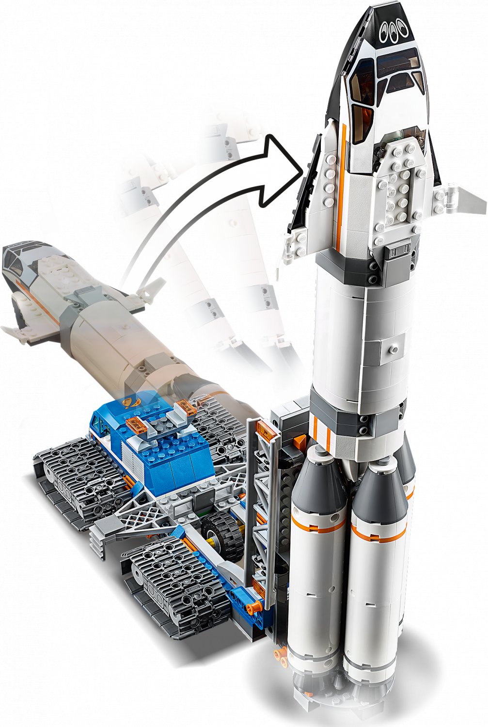 lego 60229 city rocket assembly & transport