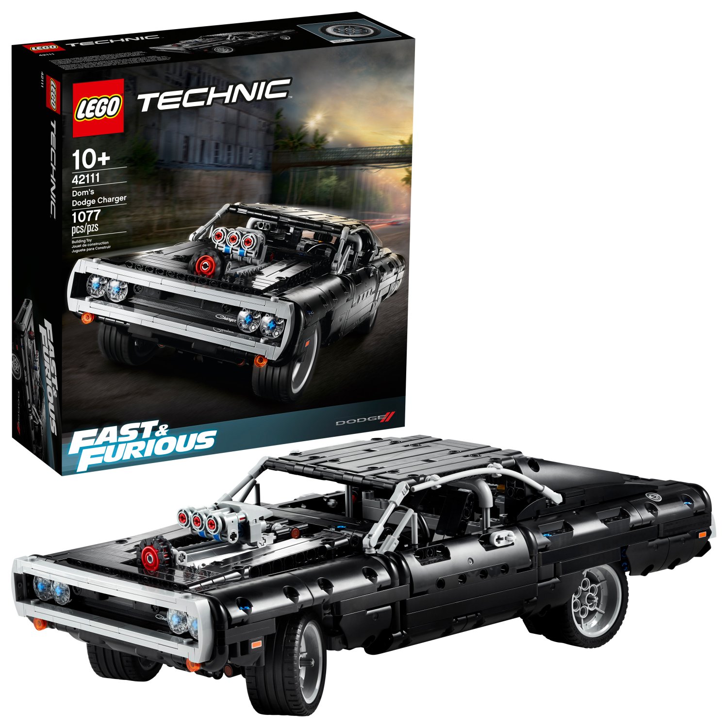 Lego Technic Fast And Furious Dom’s Dodge Charger 42111 Race Car Toy