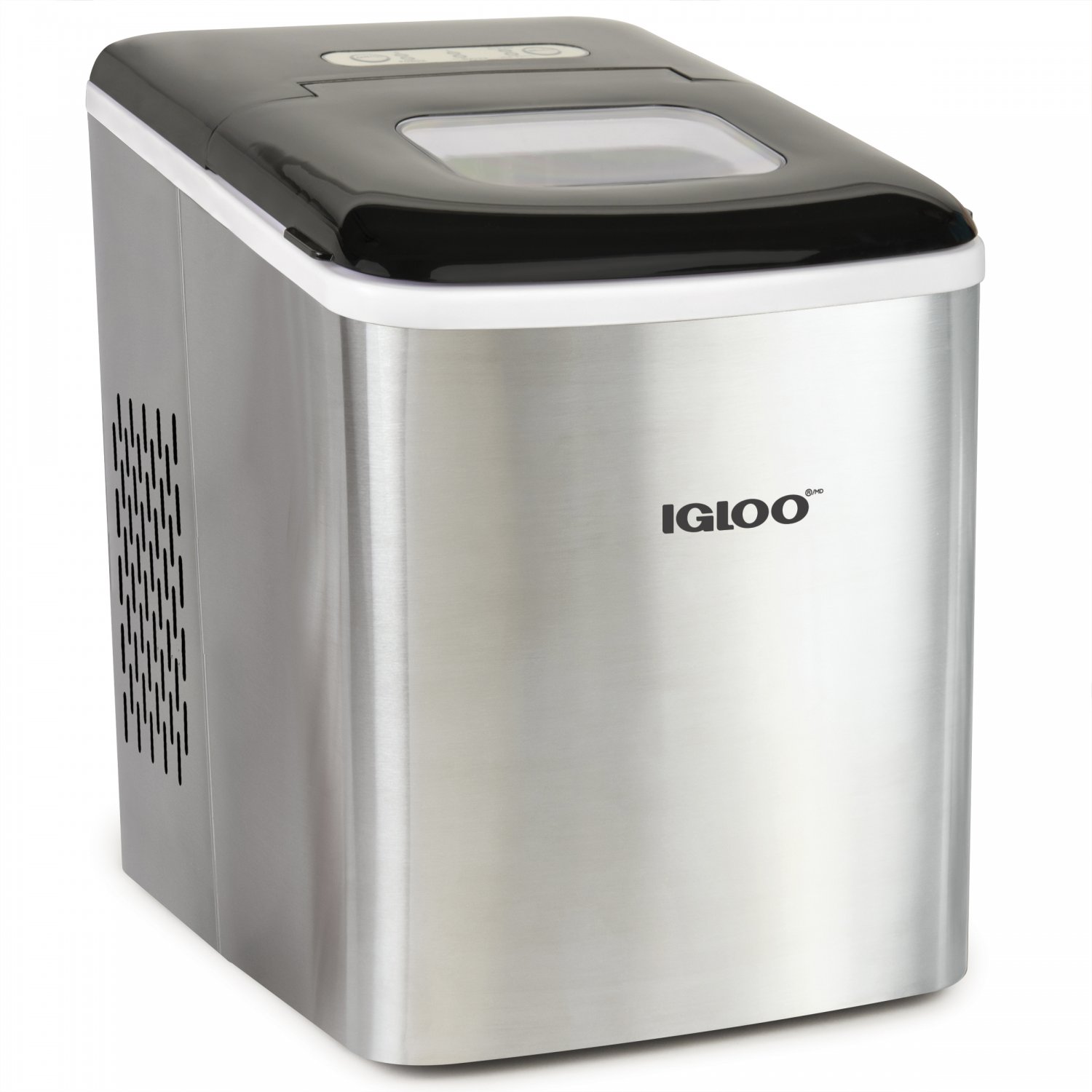IGLOO ICEBNH26SS 26Pound Self Cleaning Ice Maker, Stainless
