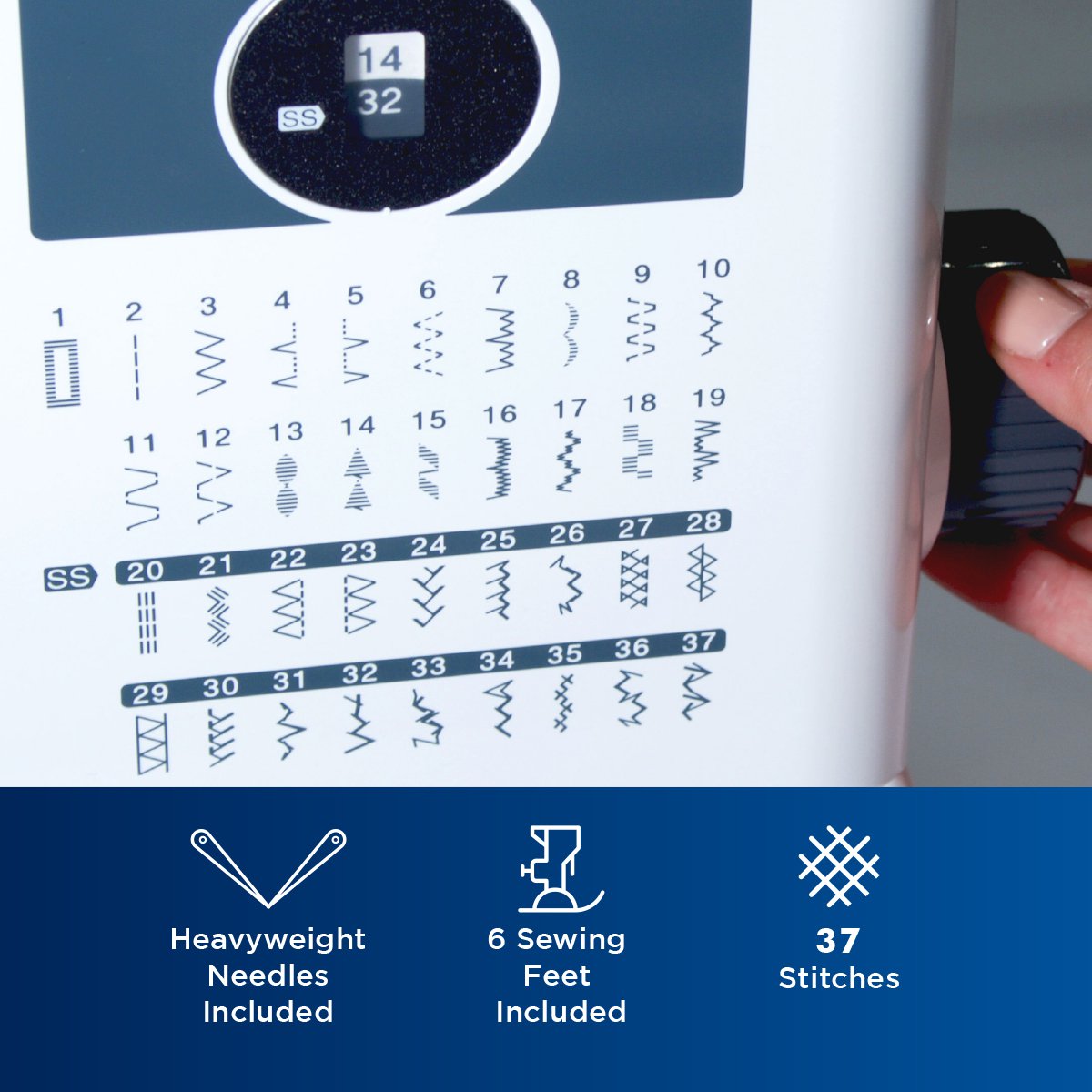 Brother Strong & Tough ST371HD Heavy Duty Computerized Sewing Machine