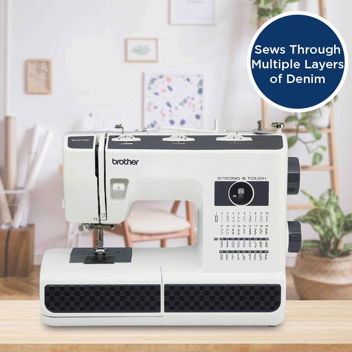Brother Strong & Tough ST371HD Heavy Duty Computerized Sewing Machine