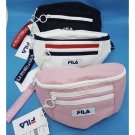 Unisex Korea FILA Shoulder Canvas Bag Pocket Waist Crossbody Bag Purse