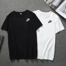Simple Slim Solid Men's T-shirt V/Round Neck Short Sleeve Tight Tee