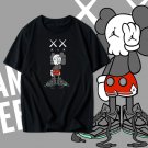 Kaws x Sesame Street Unisex Fashion Loose Cotton Summer Men's Short Sleeve T-Shirt