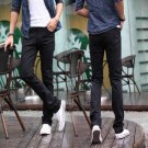 black jeans men spring and autumn slim type pants