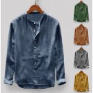 Men Casual Long Sleeve Cotton Shirt