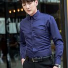 S-5XL Plus Size Mens Long Sleeve Slim Fit Shirts Formal Shirts Business Shirt