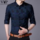 New men's clothing business shirt lapel Slim shirt men's high-end fashion shirt