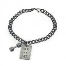 Fitness Dumbbell Bracelet ME VS ME Buckle Silver Bracelet