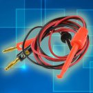 1 Pair 4mm Banana Plug To Test Hook Clip Probe Lead Cable For Multimeter Hot