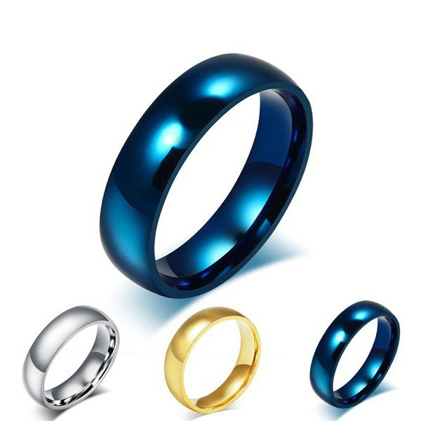 High quality man's titanium steel plated surface couples ring, 18K