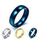 High quality man's titanium steel plated surface couples ring, 18K