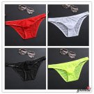 AGG-Men´s Ice Silk Transparent Lace Short Underwear G-string Thong Pants Brief