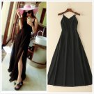 Plus Size Women Chiffon Dinner V-Neck Slip Dress Beach Long Maxi Dresses