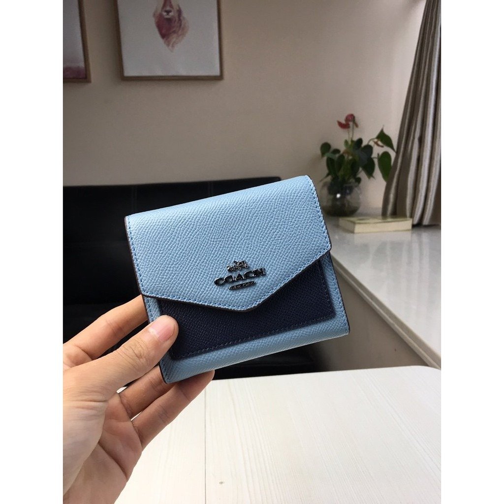 Coach High Quality Wallets Cardholders Ma'am Blue Wallet F59972 ladies wallet