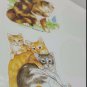 Current Inc Kitten Cat Kitty Stickers 1990s lot Sticker sheets 1991 Used Cartoon