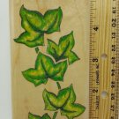 English Ivy Wood Mounted Rubber Stamp Stampede A204F 4.75" Designs Leaves Vine