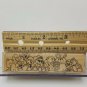 Stuffed Animals Wood Mounted Rubber Stamp It's a Quorum Mostly 340S4 Border