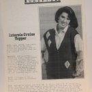 Pat trexler Knitting pattern V Neck Leaflet z-0209 Intarsia Cruise Topper 1985