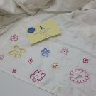 Pottery Barn Crib Embroidered Eyelet Bedskirt White Flowers Cotton Dust Ruffle