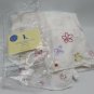 Pottery Barn Crib Embroidered Eyelet Bedskirt White Flowers Cotton Dust Ruffle