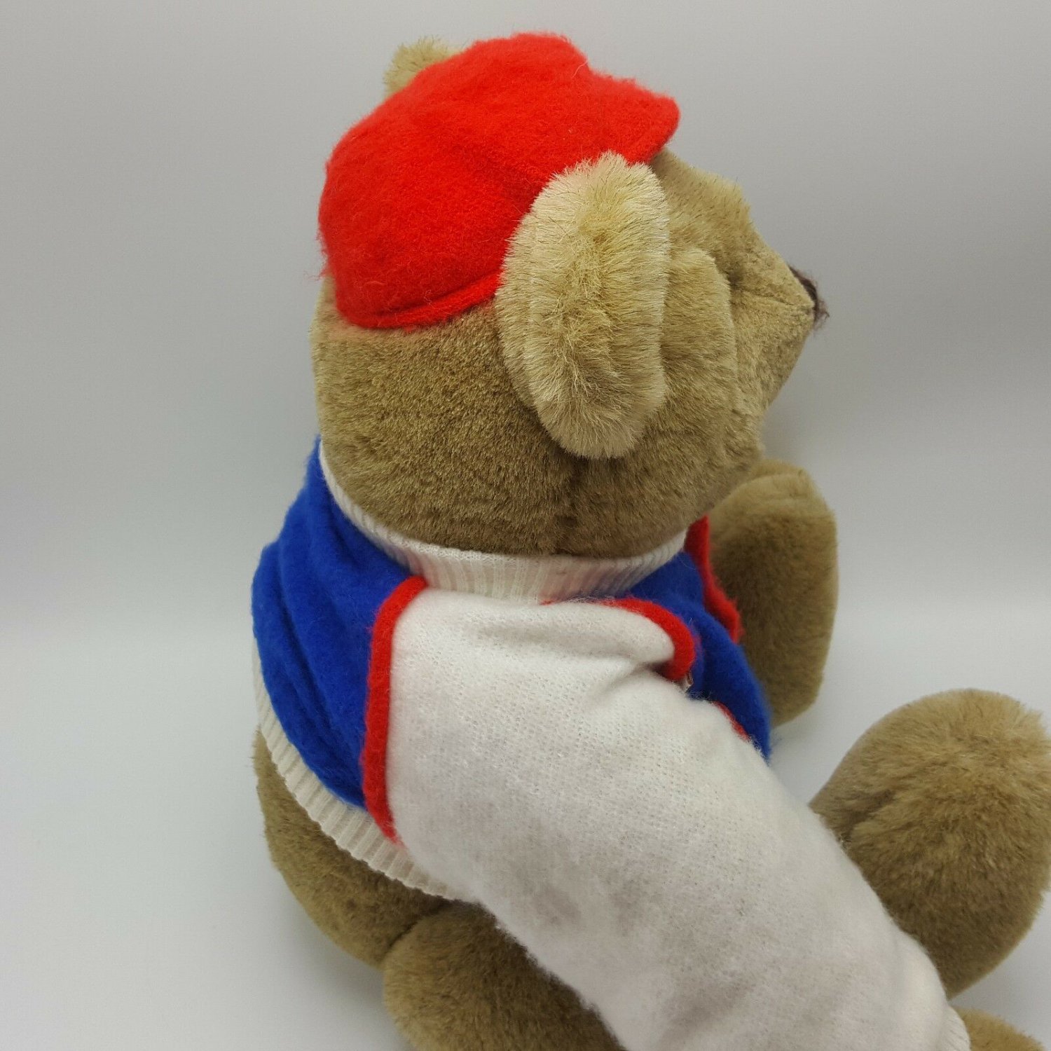 Bialosky Bear Teddy Jointed Gund 1982 Red White Blue Sweater Jacket 17 ...