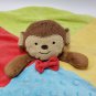 Monkey Lovey Security Blanket Plush Koala Baby Unisex Red Blue Yellow Green 18"