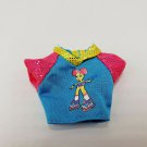 Rollerblade Barbie Doll 1998 Replacement Top Shirt Crop Blue pink Roller Blade