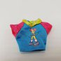 Rollerblade Barbie Doll 1998 Replacement Top Shirt Crop Blue pink Roller Blade
