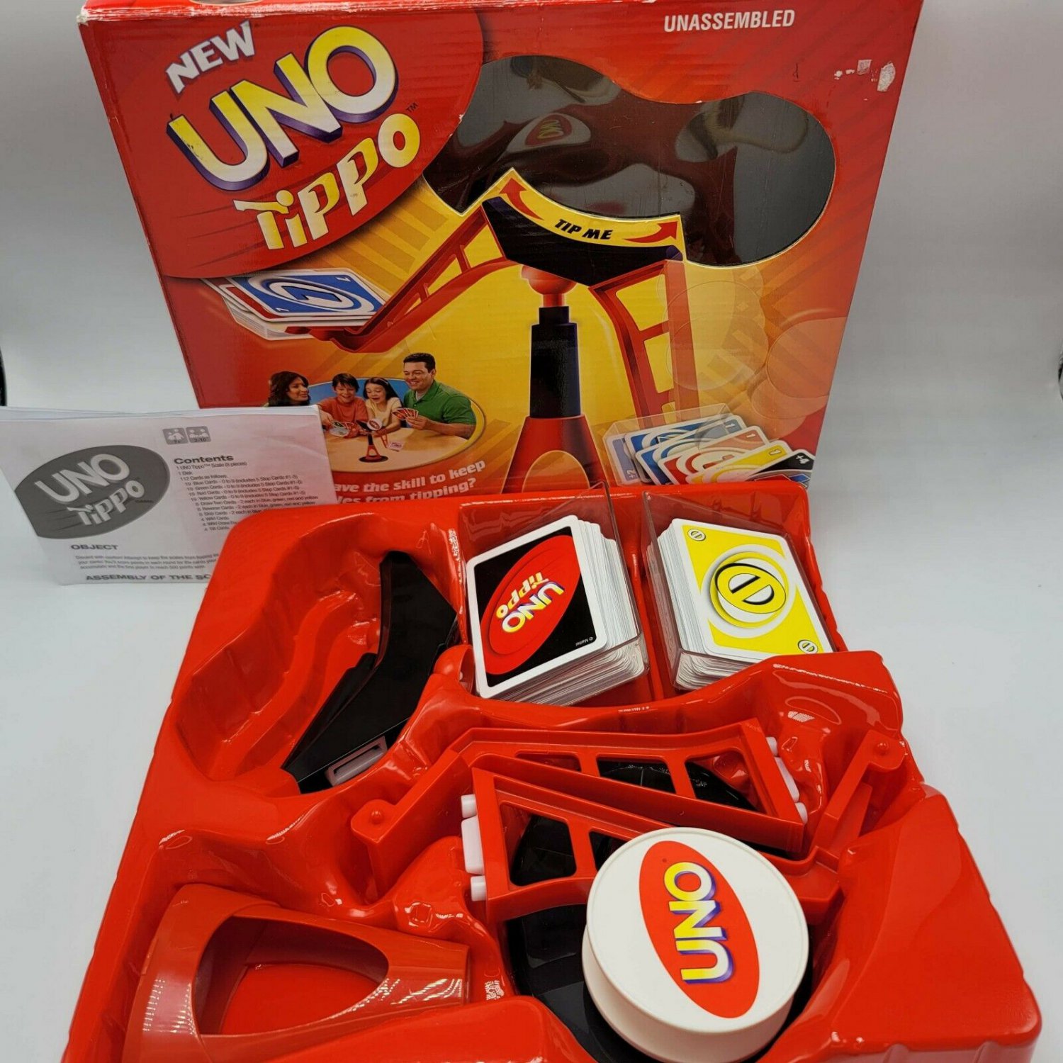 Mattel UNO Tippo Game Complete 2009 Family R2827 for sale online 