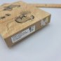 House Mouse Blowing Dandelions Rubber Stamp Wood Mount 44  1997 Summer Jareckie