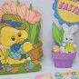 Vintage Easter cut out wall decor Beistle 2 sided lot 10 Bunny Rabbit Chick USA