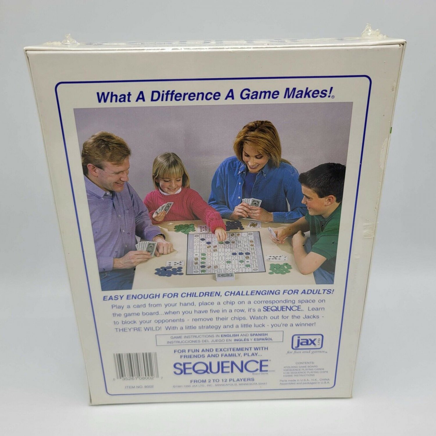 Jax Sequence Board Game