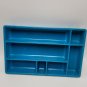 Lisa Frank plastic desk drawer organizer Blue Office Make Up Jewelry Vanity