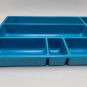 Lisa Frank plastic desk drawer organizer Blue Office Make Up Jewelry Vanity