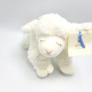 Baby GUND Winky Lamb Stuffed Animal Plush Rattle White 7" Stitched Sewn eyes