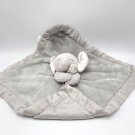 Carters Baby Gray Elephant Lovey Security Blanket Plush Toy 2016 Sewn eyes