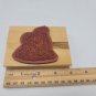 sewing Mouse Rubber stamp buttons seamstress wood mount Thread