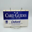 Oxford A to Z Card Guide Sets 5 x 8 Manila Card stock 25 Index Tab