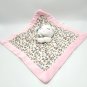Carters Pink Bear White Security Blanket Lovey Grey Cheetah Leopard Print 2016
