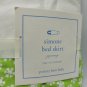 Pottery Barn Baby Simone Crib Skirt Dust Ruffle Pink Green Rick Rack Daisy