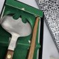 Vintage Barlow Salad Serving Set Spoon Fork Stainless Steel Rosewood Japan MCM