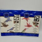 Plaid Decorator Blocks Birds Paint Foam Stamps Lot 2 Hummingbird Blue