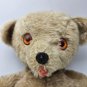 Mary Meyer Mohair Teddy Bear Vintage Orange Starburts Eyes Rubber Stuffed Plush