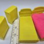Liddle Kiddles Snap Happy Yellow Bedroom Furniture 1968 Set Bed Vanity Mattel