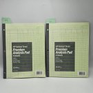 Premium Analysis Pad Set 2 5 column 45-605 National Avery Green 8.5x11