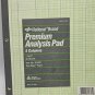 Premium Analysis Pad Set 2 5 column 45-605 National Avery Green 8.5x11